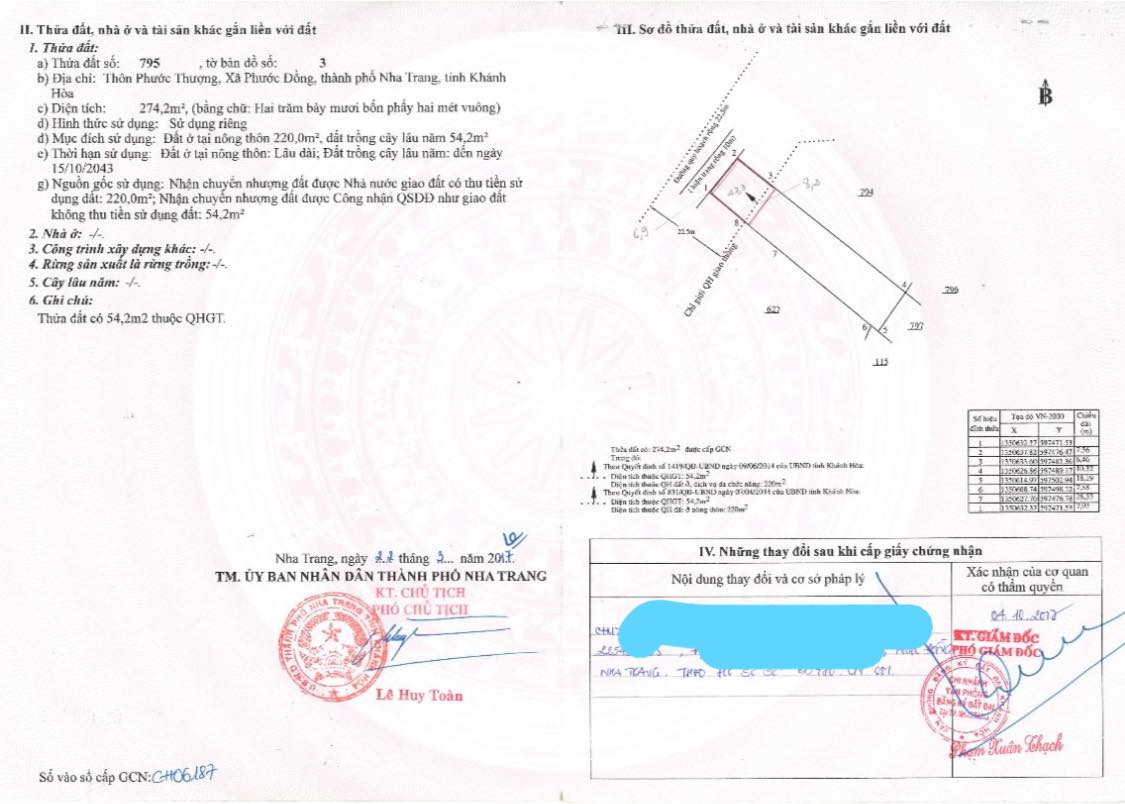 Bán đất mặt tiền Tinth Lộ 3 Phong Châu