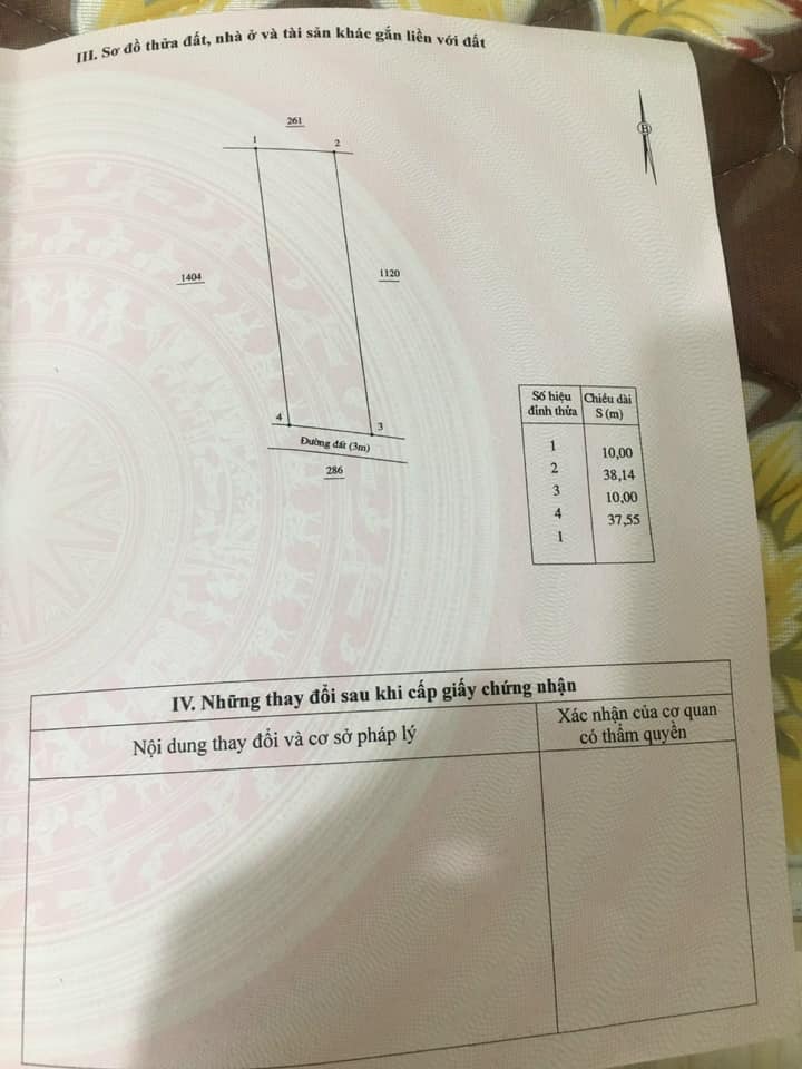 Chủ kẹt tiền trả lãi ngân hàng hạ giá sập sàn bán nhanh lô đất biệt thự Diên Phước, Diên Khánh