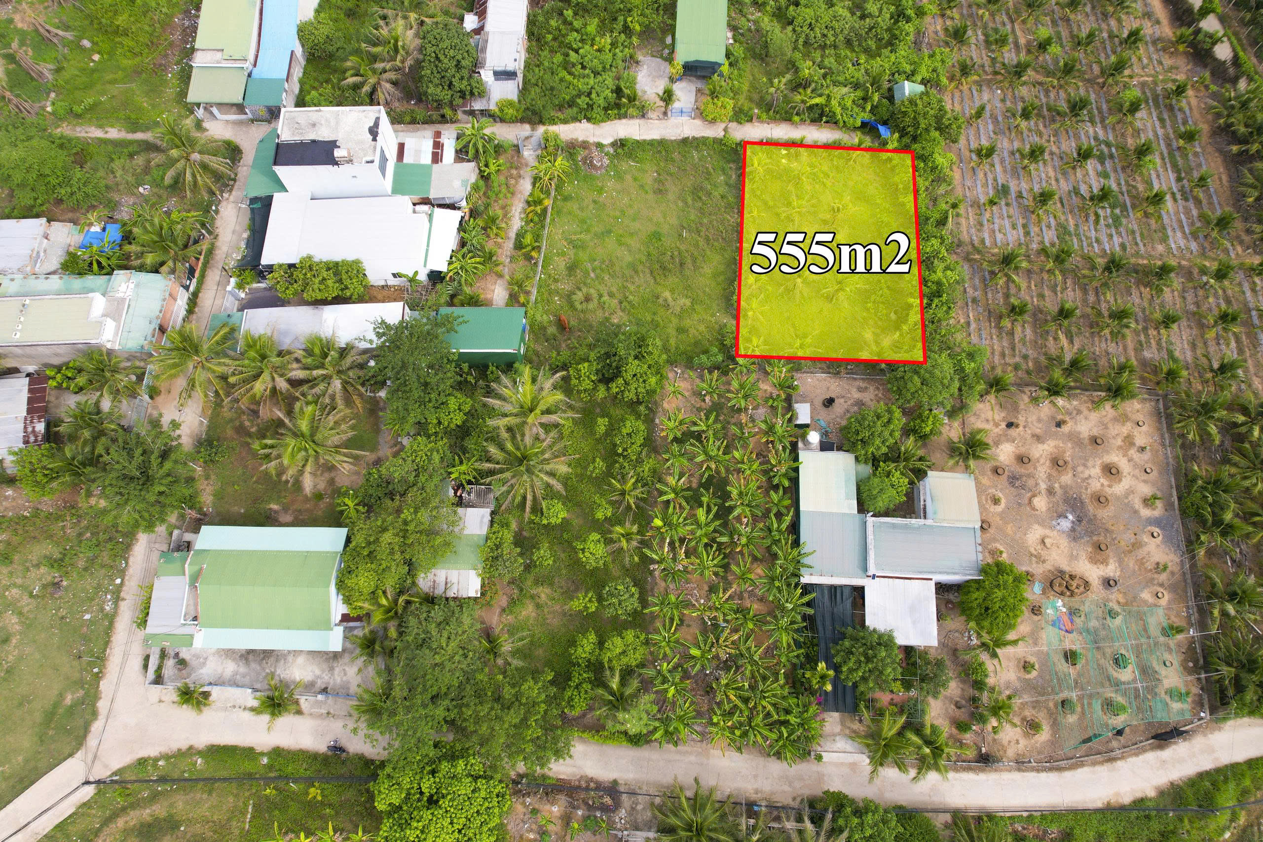 Lô đất 555 m2 Vĩnh Phương giá chỉ 2ty